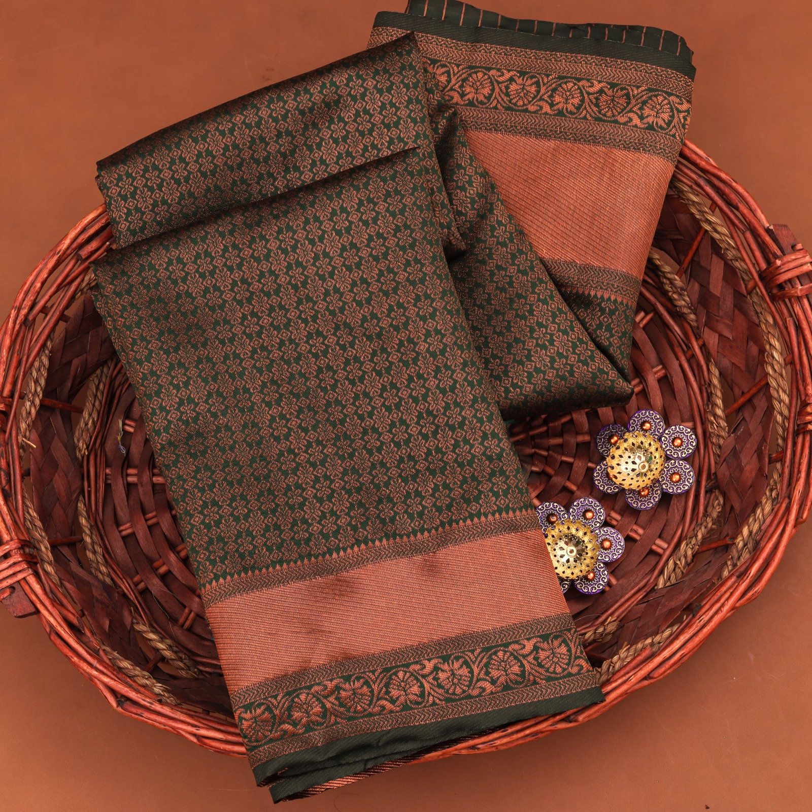 6 Premium Women's Jacquard Banarasi Silk Saree Ideal for Weddings & Festivals. - Image 1