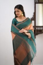 Premium Women's Jacquard Banarasi Silk Saree Ideal for Weddings & Festivals.