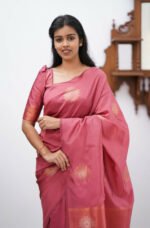 Premium Women's Jacquard Banarasi Silk Saree Ideal for Weddings & Festivals. - Image 8