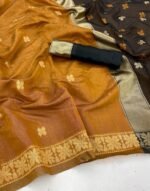 Premium Women's Jacquard Banarasi Silk Saree Ideal for Weddings & Festivals. - Image 7