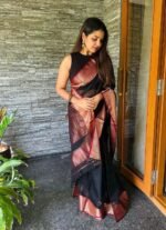 Premium Women's Jacquard Banarasi Silk Saree Ideal for Weddings & Festivals. - Image 2