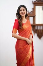 Premium Women's Jacquard Banarasi Silk Saree Ideal for Weddings & Festivals. - Image 9