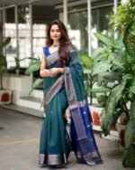 Premium Women's Jacquard Banarasi Silk Saree Ideal for Weddings & Festivals. - Image 7