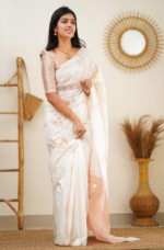 Premium Women's Jacquard Banarasi Silk Saree Ideal for Weddings & Festivals. - Image 3