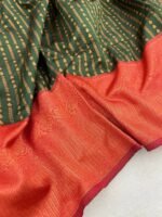 Premium Women's Jacquard Banarasi Silk Saree Ideal for Weddings & Festivals. - Image 9