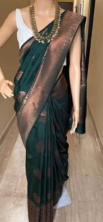 Premium Women's Jacquard Banarasi Silk Saree Ideal for Weddings & Festivals. - Image 6