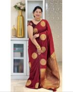 Banarasi Silk Saree Ideal for Weddings & Festivals. - Image 2