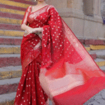 Premium Women's Jacquard Banarasi Silk Saree Ideal for Weddings & Festivals.