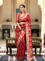 Banarasi Silk Saree Ideal for Women, special collection for festival and merrage. - Image 12