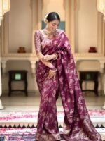 Banarasi Silk Saree Ideal for Women, special collection for festival and merrage. - Image 4