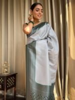 Banarasi Silk Saree Ideal for Women, special collection for festival and merrage. - Image 5