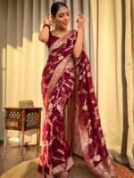 saree for women in festival season and function. - Image 6