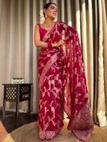 saree for women in festival season and function. - Image 3