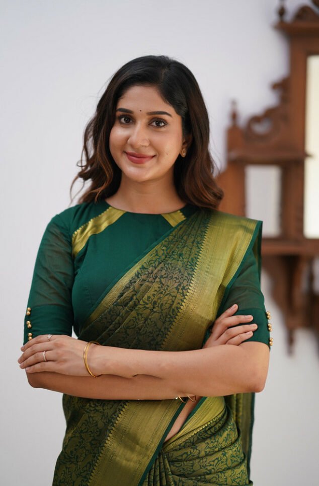 8 Premium Women's Jacquard Banarasi Silk Saree Ideal for Weddings & Festivals. - Image 1