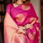 Premium Women's Jacquard Banarasi Silk Saree Ideal for Weddings & Festivals.