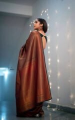 Premium Women's Jacquard Banarasi Silk Saree Ideal for Weddings & Festivals. - Image 2