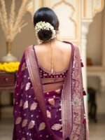 Banarasi Silk Saree Ideal for Women, special collection for festival and merrage. - Image 8