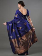 Premium Women's Jacquard Banarasi Silk Saree Ideal for Weddings & Festivals. - Image 5