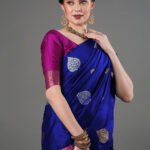 Premium Women's Jacquard Banarasi Silk Saree Ideal for Weddings & Festivals.