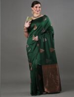 Premium Women's Jacquard Banarasi Silk Saree Ideal for Weddings & Festivals. - Image 2