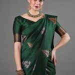 Premium Women's Jacquard Banarasi Silk Saree Ideal for Weddings & Festivals.