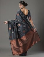 Premium Women's Jacquard Banarasi Silk Saree Ideal for Weddings & Festivals. - Image 2