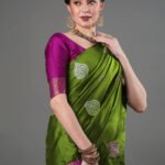Premium Women's Jacquard Banarasi Silk Saree Ideal for Weddings & Festivals.