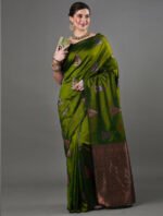 Premium Women's Jacquard Banarasi Silk Saree Ideal for Weddings & Festivals. - Image 2