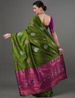 Premium Women's Jacquard Banarasi Silk Saree Ideal for Weddings & Festivals. - Image 2