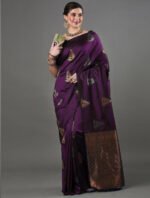 Premium Women's Jacquard Banarasi Silk Saree Ideal for Weddings & Festivals. - Image 2