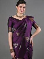 Premium Women's Jacquard Banarasi Silk Saree Ideal for Weddings & Festivals.