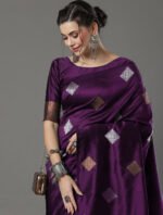 Premium Women's Jacquard Banarasi Silk Saree Ideal for Weddings & Festivals. - Image 5