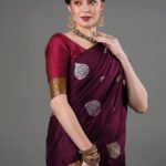 Premium Women's Jacquard Banarasi Silk Saree Ideal for Weddings & Festivals.