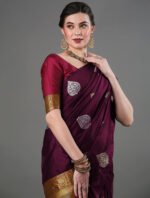 Premium Women's Jacquard Banarasi Silk Saree Ideal for Weddings & Festivals.