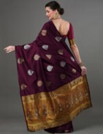 Premium Women's Jacquard Banarasi Silk Saree Ideal for Weddings & Festivals. - Image 2