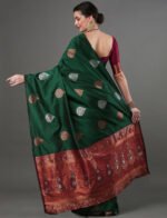 Premium Women's Jacquard Banarasi Silk Saree Ideal for Weddings & Festivals. - Image 5
